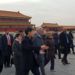 El presidente cubano, Miguel Díaz-Canel, durante su visita a la Ciudad Prohibida en Beijing, China. Foto: @CubaMINREX / Twitter.