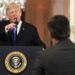 El presidente Donald Trump en la conferencia de prensa en la Casa Blanca en Washington el 7 de noviembre de 2018. Foto: Evan Vucci / AP.