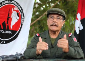 Nicolás Rodríguez Bautista, alias "Gabino", líder de la guerrilla del ELN de Colombia. Foto: fmlaser1035.com / Archivo.