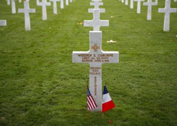 Una tumba en el campo de batalla del bosque de Belleau, en Francia, el sábado 10 de noviembre de 2018. Foto: Francois Mori / AP.