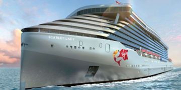 El Scarlet Lady, de Virgin Voyages, llegará a La Habana en 2020. Foto: Virgin Voyages.