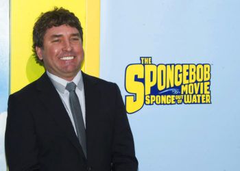 El creador del personaje Bob Esponja, Stephen Hillenburg, durante el estreno mundial de la cinta animada "The SpongeBob Movie: Sponge Out de Water" en Nueva York. Foto: Charles Sykes/Invision/AP.