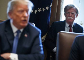 Donald Trump y John Bolton. Foto: Evan Vucci/AP.