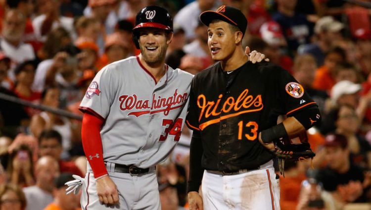 Bryce Harper y Manny Machado son las principales figuras disponibles en la temporada baja de MLB. Foto: Tomada de 12UP