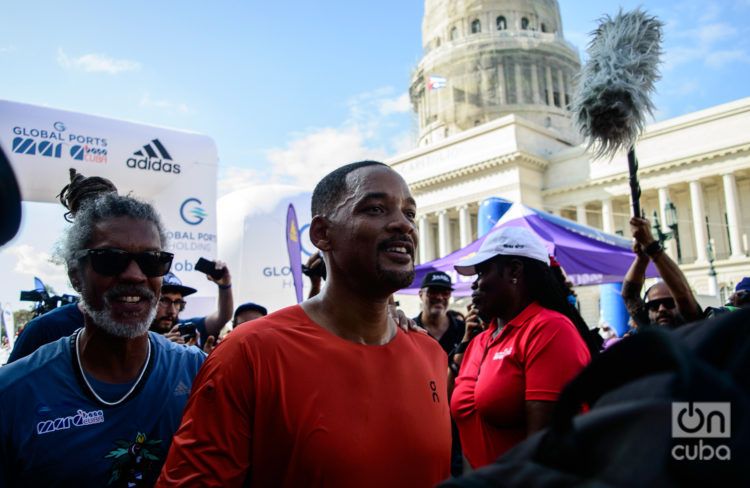 El actor Will Smith participa en el Marabana. Foto: Otmaro Rodríguez