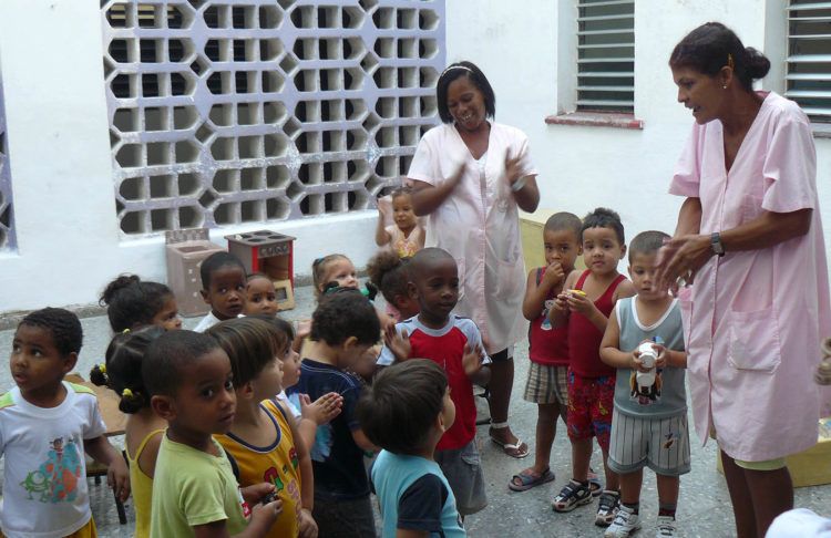 Círculo Infantil (guardería estatal) "Amiguitos de Piong Yang" en La Habana. Foto: nodo50.org