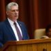 Presidente Miguel Diaz-Canel durante la sesión plenaria hoy en el Parlamento. Foto: Omara García / EPA / EFE.