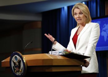 Heather Nauert, quien hasta ahora era portavoz del Departamento de Estado, será la embajadora de EE.UU. ante la ONU. Foto: Alex Brandon / AP / Archivo.