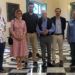 El alcalde de Palma, Antoni Noguera (3-izq) junto a miembros de su delegación y a Eusebio Leal (4-izq), Historiador de La Habana, durante la visita del político mallorquín a la capital cubana. Foto: mallorcadiario.com