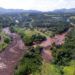 Una toma aérea muestra las inundaciones provocadas por el colapso de una presa de relaves con mineral de hierro cerca de Brumandinho, Brasil, el viernes 25 de enero de 2019. Foto: Bruno Correia/Nitro vía AP.