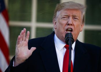 El presidente Donald Trump en la Casa Blanca en Washington el 25 de enero del 2019. Foto: Evan Vucci / AP.