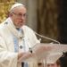 El papa Francisco durante la homilía de la misa de Año Nuevo, en la basílica de San Pedro, en el Vaticano, el 1 de enero de 2019. Foto: Andrew Medichini / AP.