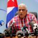 Luis Ladrón de Guevara, director de transporte de pasajeros del Ministerio de Transporte en Cuba, habla hoy durante una rueda de prensa, en La Habana. Foto: Ernesto Mastrascusa / EFE.