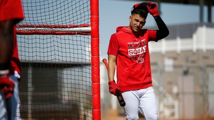 José Iglesias ya trabaja en los campos de entrenamiento de los Rojos de Cincinnati en Arizona. Foto: Sam Greene