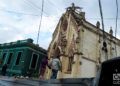 Vista de una calle de la barriada de Luyanó, al día siguiente del tornado que azotó La Habana el 27 de enero de 2019. Foto: Otmaro Rodríguez.