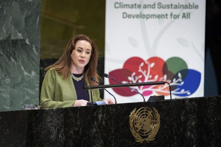 La presidenta del septuagésimo tercer período de sesiones de la Asamblea General, la ecuatoriana María Fernanda Espinosa, estará en México y Cuba durante la próxima semana. Foto: EFE/Manuel Elias/ONU