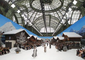 Cara Delevingne modela piezas de la colección de confección de Chanel otoño invierno 2019-2020 en París, el martes 5 de marzo de 2019. Foto: Francois Mori / AP.