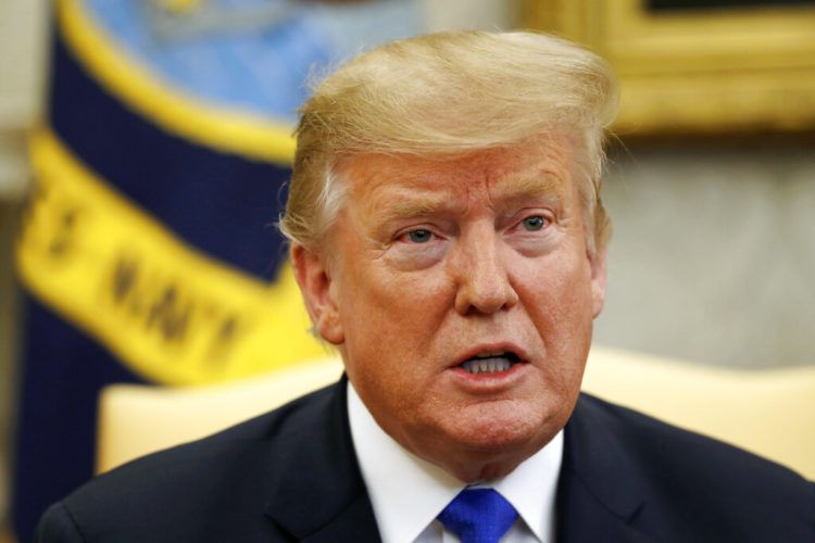 El presidente Donald Trump hablando en la Oficina Oval de la Casa Blanca en Washington. Foto: Jacquelyn Martin / AP.