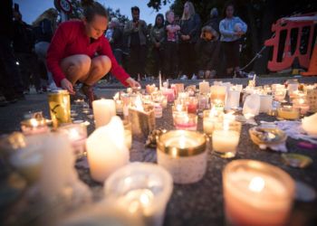 El exterior de la mezquita Al Noor, en Christchurch, Nueva Zelanda, el 18 de marzo de 2019. Foto: Vincent Thian / AP.