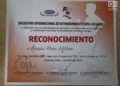 Diploma acreditativo de la participación de Leonides Planas en la Copa Internacional de retrorunning de Artemisa en 2018. Foto: Rogelio Ramos Domínguez.