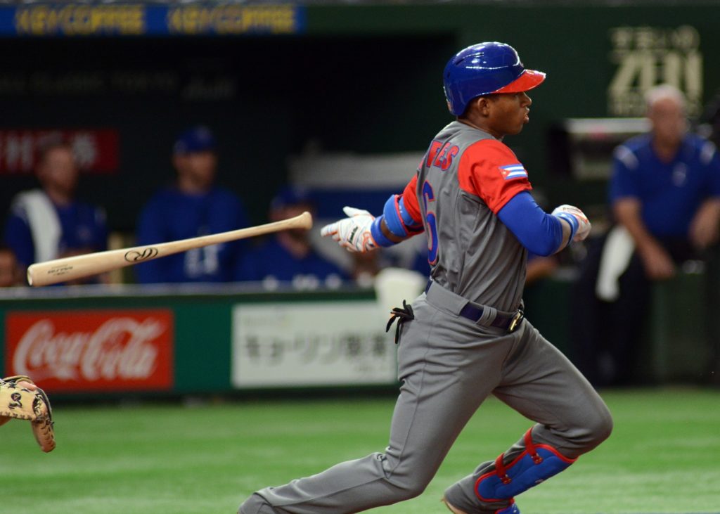 Yoelkis Céspedes en el IV Clásico Mundial. Foto: Ricardo López Hevia