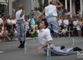 Actuación de la compañía Acosta Danza, en la apertura artística del corredor cultural de la Calle Línea, el sábado 27 de abril de 2019 durante la XIII Bienal de La Habana. Foto: Otmaro Rodríguez.