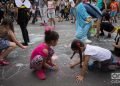 Actividades infantiles en la apertura artística del corredor cultural de la Calle Línea, el sábado 27 de abril de 2019 durante la XIII Bienal de La Habana. Foto: Otmaro Rodríguez.