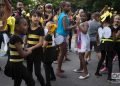 Actividades infantiles en la apertura artística del corredor cultural de la Calle Línea, el sábado 27 de abril de 2019 durante la XIII Bienal de La Habana. Foto: Otmaro Rodríguez.