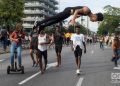 Apertura artística del corredor cultural de la Calle Línea, el sábado 27 de abril de 2019 durante la XIII Bienal de La Habana. Foto: Otmaro Rodríguez.