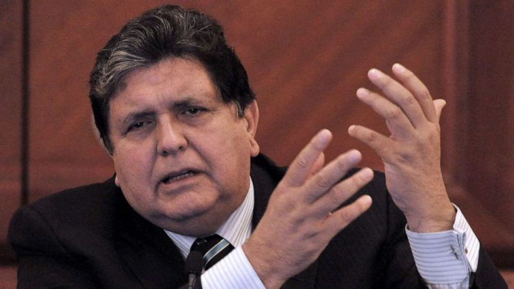 El ex presidente Alan García . Foto: AP