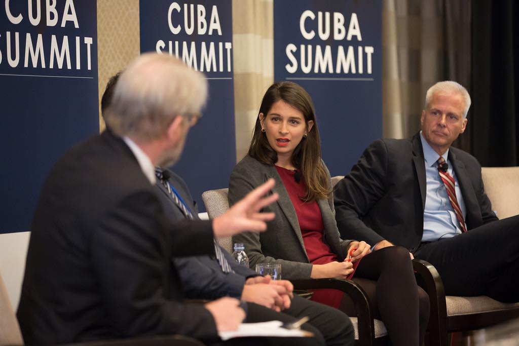 Marta Deus participa en Cuba Summit organizado por The Economist en Washington, en diciembre de 2015.