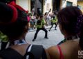 Compañía MUSICARIBE, de Matanzas, en el Festival Internacional de Danza en Paisajes Urbanos “Habana Vieja: Ciudad en Movimiento” 2019. Foto: Otmaro Rodríguez.