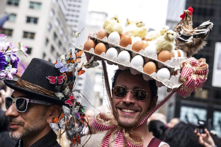 Desfile de Pascua en Nueva York, el domingo 21 de abril de 2019. Foto: Jeenah Moon / AP.