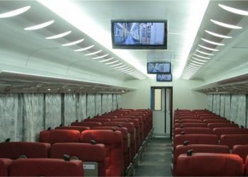 Coches de primera clase llegados a Cuba desde China. Foto: Unión de Ferrocarriles de Cuba.