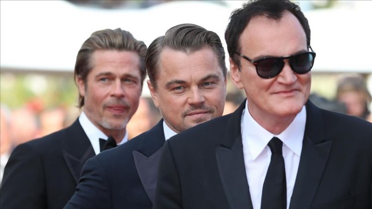 Tarantino junto a DiCaprio y Brad Pitt. Foto: El Periódico