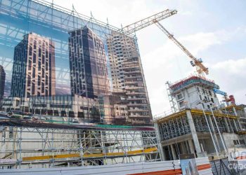 Hotel 1ra y D, en construcción en el Vedado. Foto: Otmaro Rodríguez.