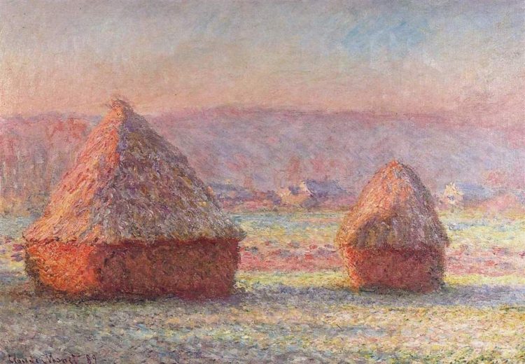 Obra "Meules", de Claude Monet. Foto: El Siglo de Torreón.