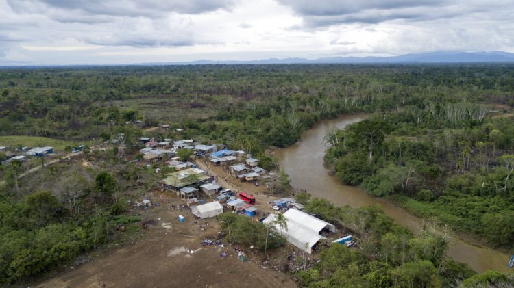 El poblado indígena de Peñitas, en la provincia de Darién, Panamá, el 10 de mayo de 2019. Foto: Arnulfo Franco / AP.