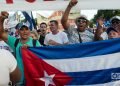 Desfile por el Día Internacional de los Trabajadores, el 1ro de mayo de 2019 en la Plaza de la Revolución "José Martí" de La Habana. Foto: Otmaro Rodríguez.