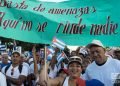 Desfile por el Día Internacional de los Trabajadores, el 1ro de mayo de 2019 en la Plaza de la Revolución "José Martí" de La Habana. Foto: Otmaro Rodríguez.