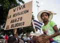 Desfile por el Día Internacional de los Trabajadores, el 1ro de mayo de 2019 en la Plaza de la Revolución "José Martí" de La Habana. Foto: Otmaro Rodríguez.