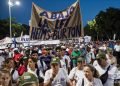 Desfile por el Día Internacional de los Trabajadores, el 1ro de mayo de 2019 en la Plaza de la Revolución "José Martí" de La Habana. Foto: Otmaro Rodríguez.