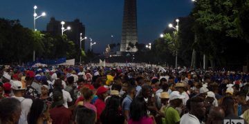 Desfile por el Día Internacional de los Trabajadores, el 1ro de mayo de 2019 en la Plaza de la Revolución "José Martí" de La Habana. Foto: Otmaro Rodríguez.