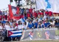 Invitados extranjeros al desfile por el Día Internacional de los Trabajadores, el 1ro de mayo de 2019 en la Plaza de la Revolución "José Martí" de La Habana. Foto: Otmaro Rodríguez.