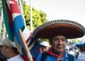 Invitados extranjeros al desfile por el Día Internacional de los Trabajadores, el 1ro de mayo de 2019 en la Plaza de la Revolución "José Martí" de La Habana. Foto: Otmaro Rodríguez.