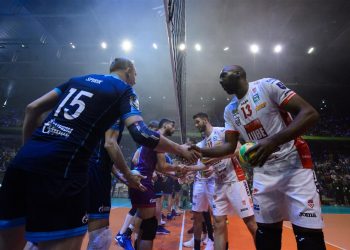 Robertlandy Simón en la final de la Liga de Campeones de Europa que su club, el Lube Civitanova, ganó al Zenit Kazán. Foto: CEV