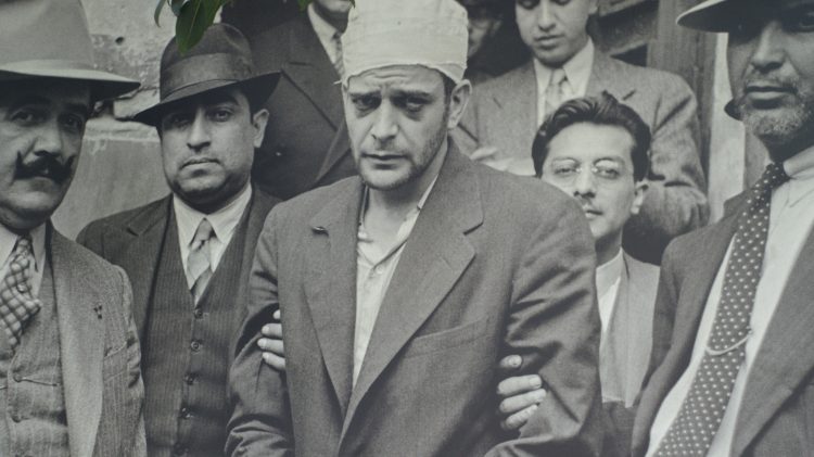 Ramón Mercader  después de su arresto.