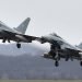 Dos Eurocaza en la Base Aérea Alemana en Noervenich, oeste de Alemania, el 21 de marzo del 2016. Foto: Martin Meissner / AP.