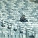 Un par de aficionados previo al comienzo del partido Uruguay-Ecuador por el Grupo C de la Copa América en el estadio Mineirao de Belo Horizonte, Brasil, el domingo 16 de junio de 2019. (AP Foto/Víctor R. Caivano)