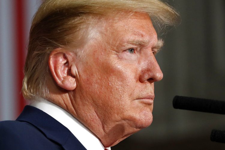 El presidente Donald Trump durante una conferencia de prensa con la primera ministra británica, Theresa May, el martes 4 de junio de 2019, en Londres. Foto: Alex Brandon / AP.